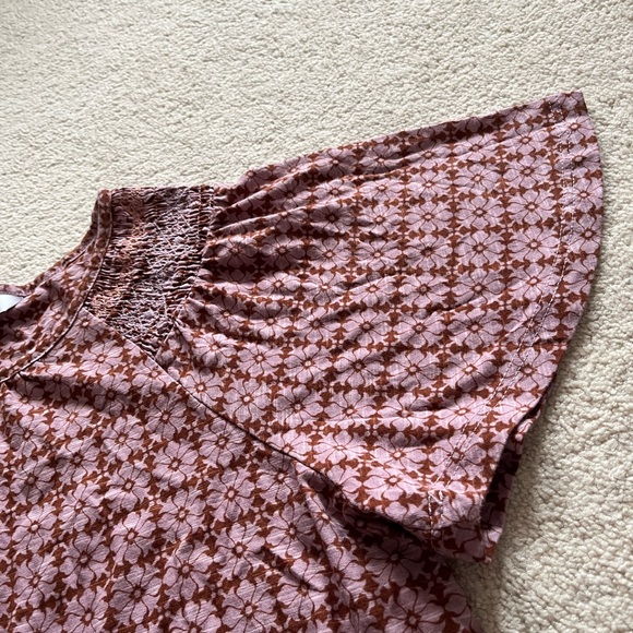 NEXT, size 10 UK, pink/magenta t-shirt with light brown pattern - Picture 4 of 7